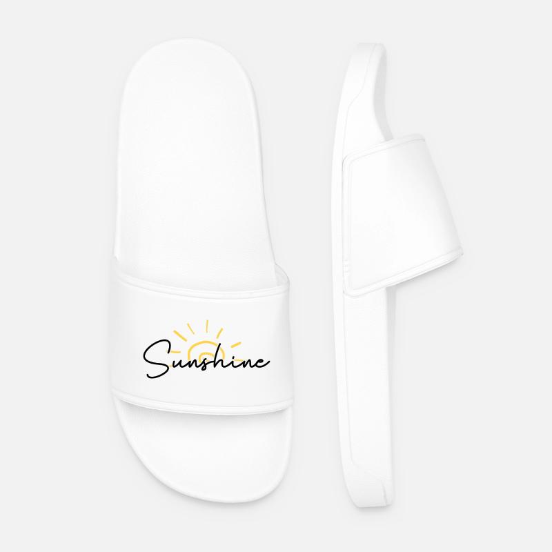 Sunrise Scribble Arc - Men’s Pool Sliders - white