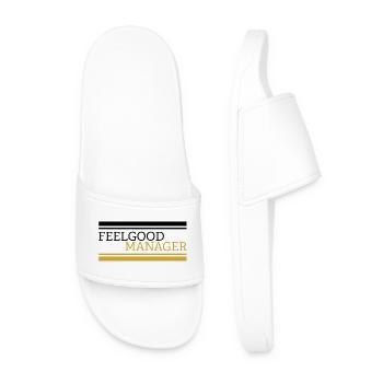 Feelgood manager Design black - Männer Badelatschen - Weiß - Vorne