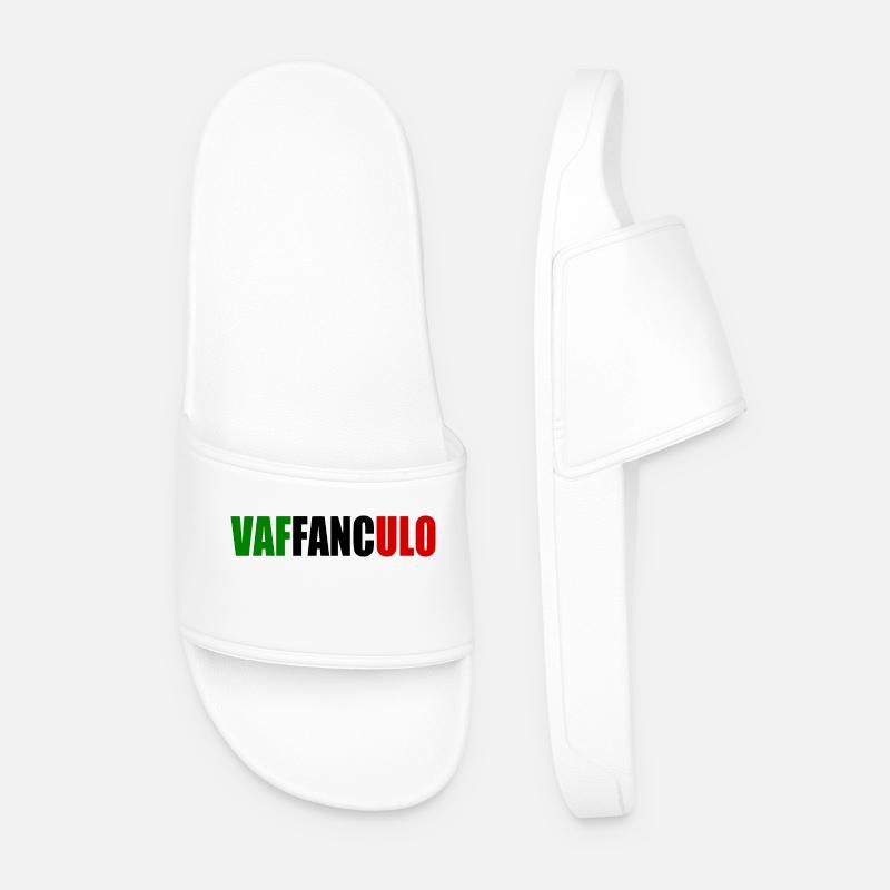 Vaffanculo - Männer Badelatschen - Weiß
