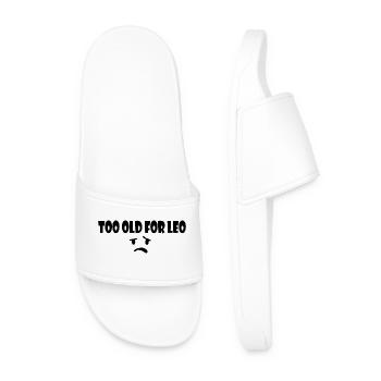 Too old for leo - Claquettes Homme - blanc - Devant