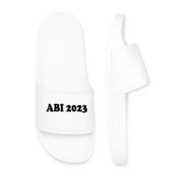 Abi 2023 - Männer Badelatschen - Weiß - Vorne