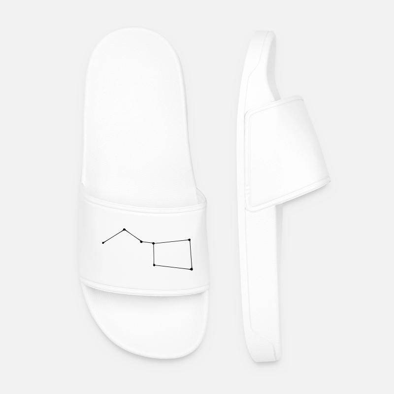 Constellation Big Dipper - Men’s Pool Sliders - white