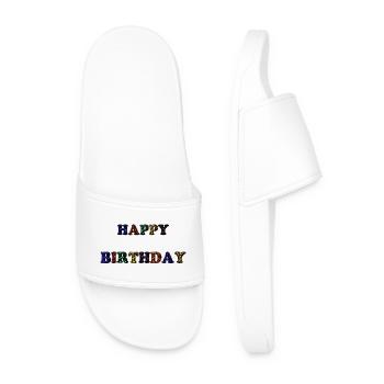ALLES GUTE ZUM GEBURTSTAG. ALLES GUTE ZUM GEBURTSTAG. JAHRESTAG. - Männer Badelatschen - Weiß - Vorne