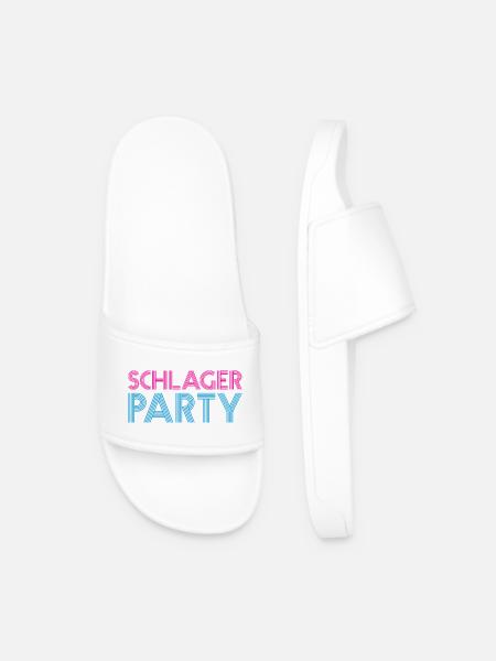 SCHLAGER PARTY Schlagermusik Schlager - Männer Badelatschen - Weiß