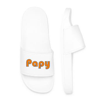 BONNE FÊTE PAPA. PAPA. FÊTE DES PÈRES. PÈRE - Claquettes Homme - blanc - Devant