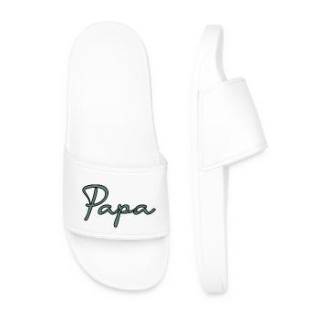 RETIREMENT. HAPPY RETIREMENT. HAPPY RETREAT - Men’s Pool Sliders - white - Front