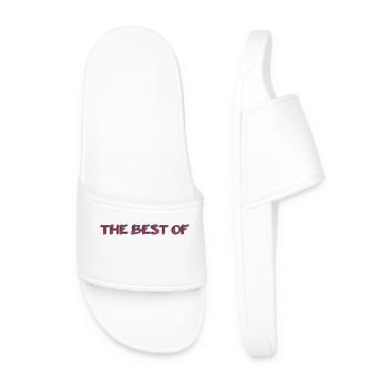 HAPPY MOTHER'S DAY. MOM. MOTHER's DAY. - Men’s Pool Sliders - white - Front
