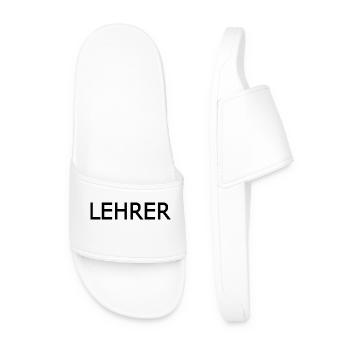 Lehrer - Männer Badelatschen - Weiß - Vorne