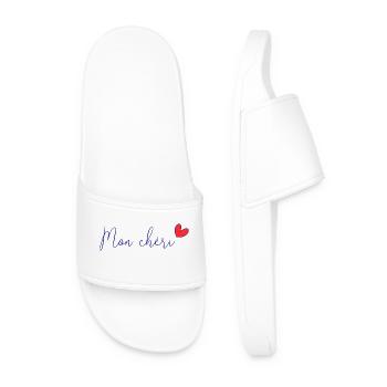 NOËL. ANNEE. ANNIVERSAIRE. RETRAITE. PAPA. MAMAM. - Claquettes Homme - blanc - Devant