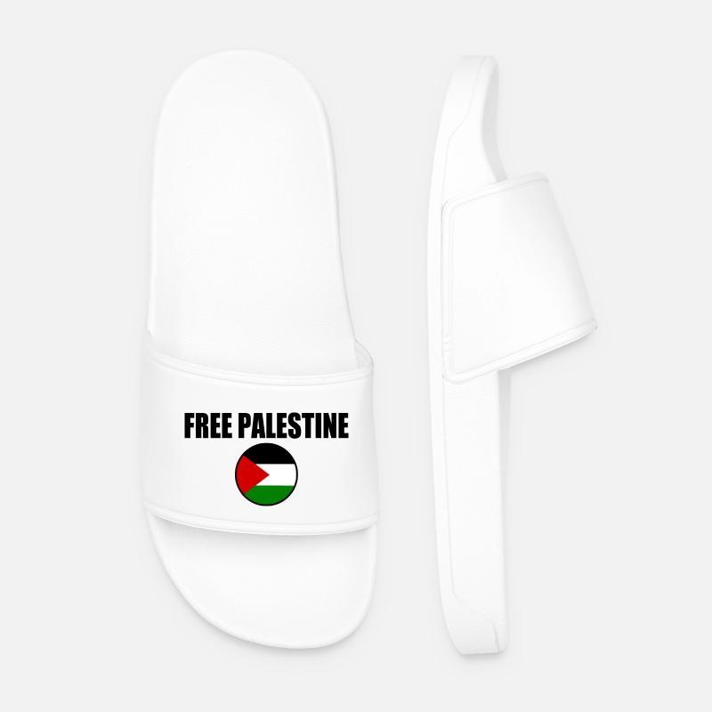 Free palestine - Männer Badelatschen - Weiß