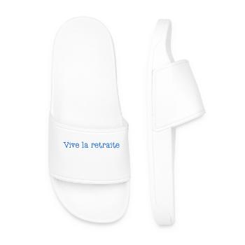 RETRAITE. RETRAITE. RETRAITEE. RETRAITE - Claquettes Homme - blanc - Devant