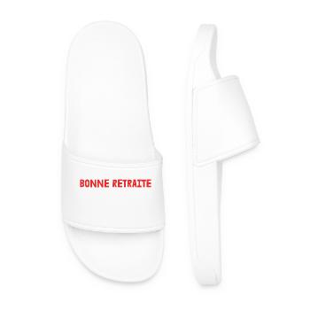 RETRAITE. RETRAITE. RETRAITEE. SENIOR. MAMIE. PAPY - Claquettes Homme - blanc - Devant