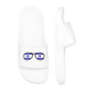 Israel - Men’s Pool Sliders - white - Front