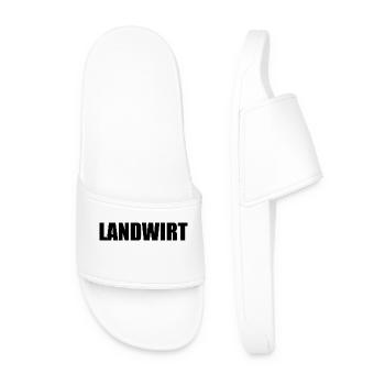 Landwirt - Männer Badelatschen - Weiß - Vorne