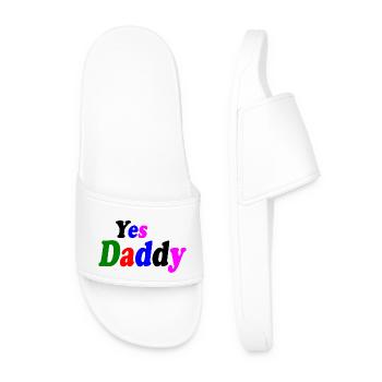 Yes daddy - Männer Badelatschen - Weiß - Vorne