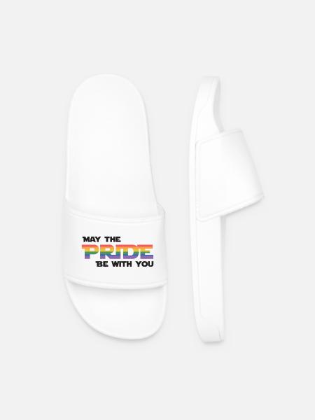 LGBT Pride Month - Möge die Pride mit dir sein - Männer Badelatschen - Weiß