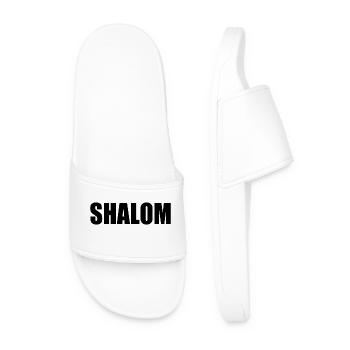 Shalom - Männer Badelatschen - Weiß - Vorne