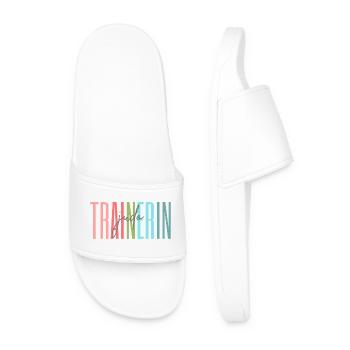 Trainerin Judo Judotrainer Kampfsport Geschenk - Männer Badelatschen - Weiß - Vorne