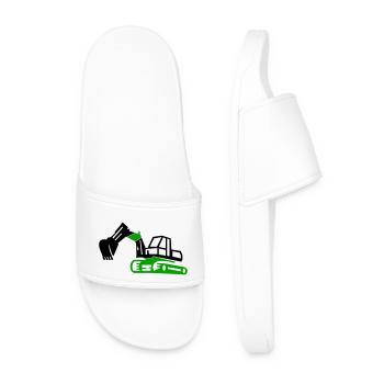Excavatrice - Claquettes Homme - blanc - Devant