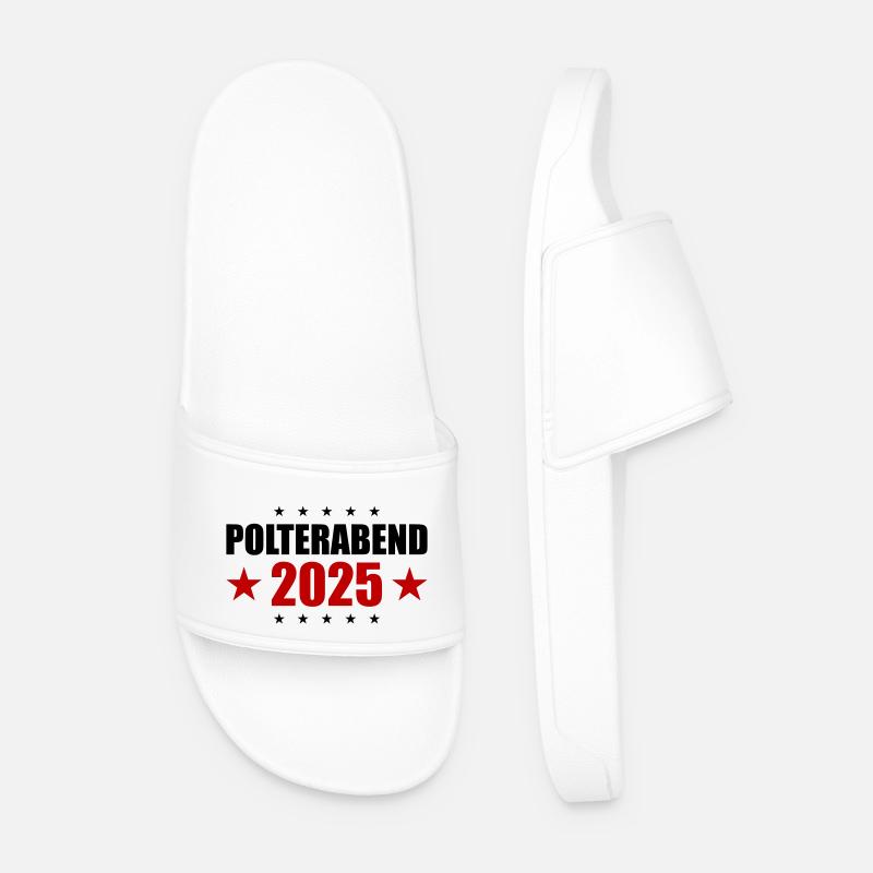 Polterabend 2025 - Männer Badelatschen - Weiß