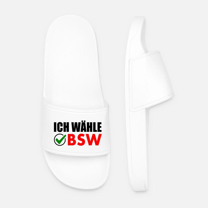 ich wähle bsw - Männer Badelatschen - Weiß
