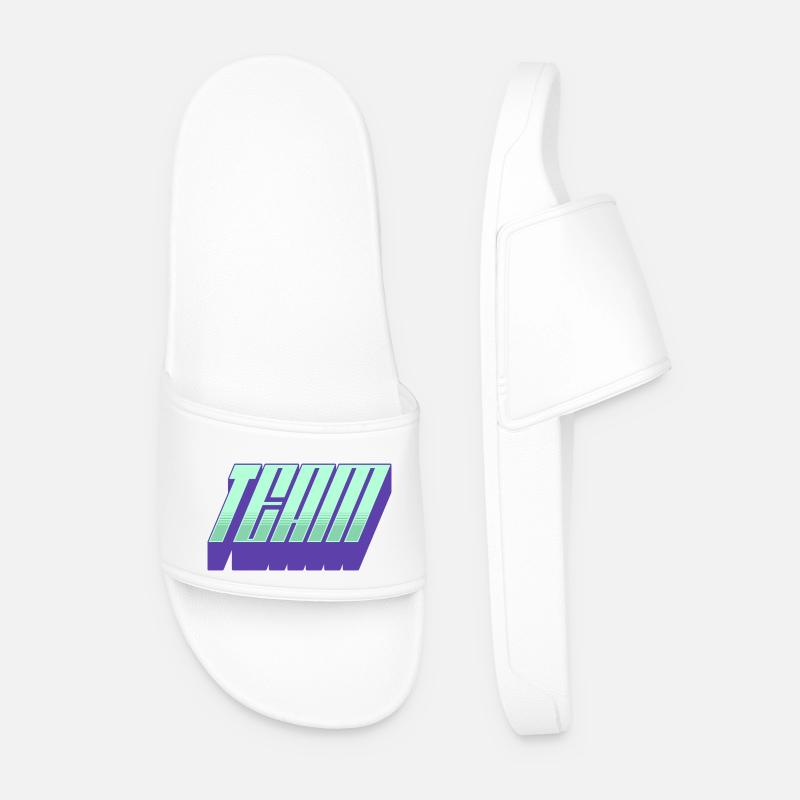 Team - Men’s Pool Sliders - white