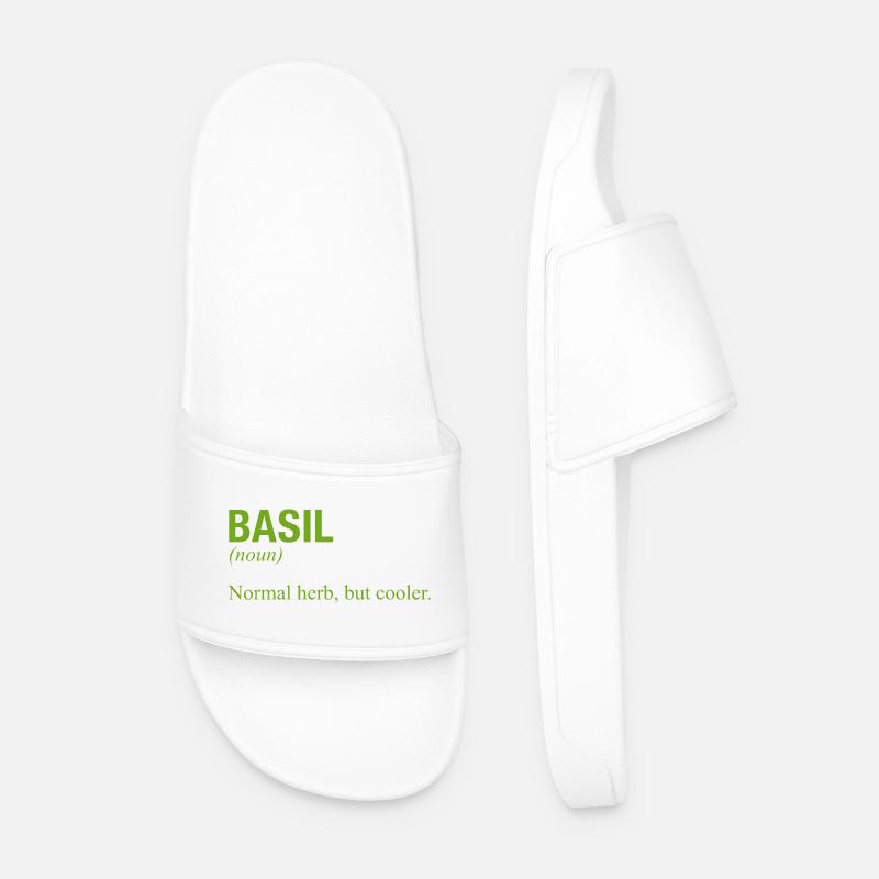BASIL Basilikum - Men’s Pool Sliders - white