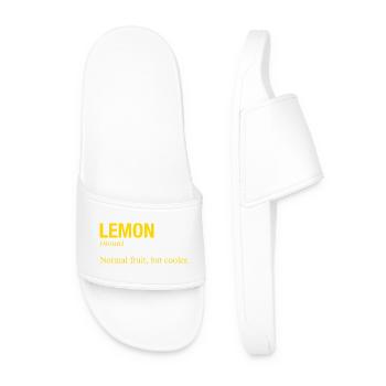 LEMON - Men’s Pool Sliders - white - Front