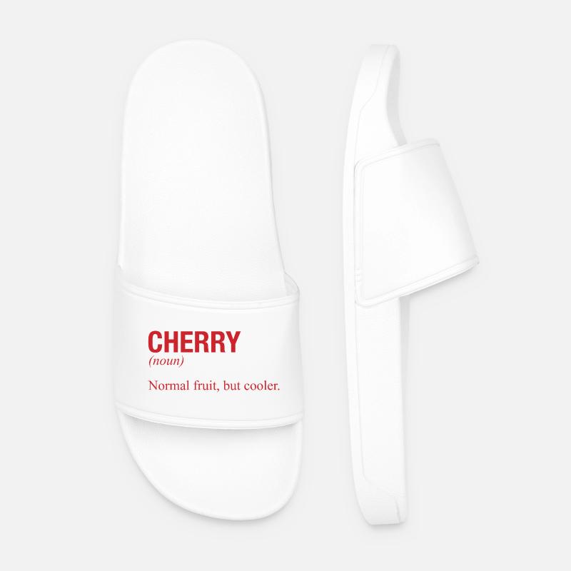 CHERRY Kirsche - Men’s Pool Sliders - white