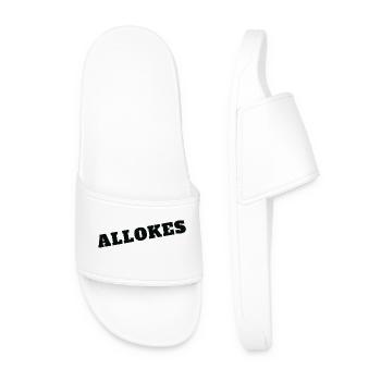 ALLOKES - Claquettes Homme - blanc - Devant