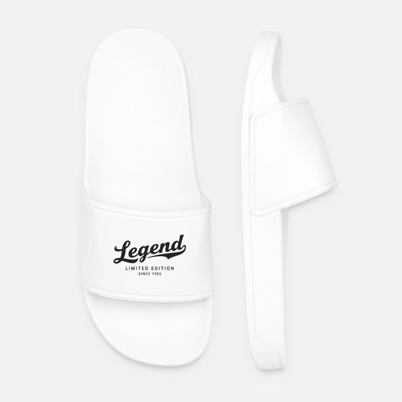 Legend Limited Edition Since 1985 - Männer Badelatschen - Weiß