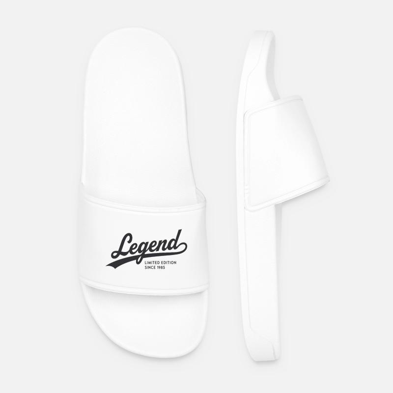 Legend Limited Edition Since 1985 - Männer Badelatschen - Weiß