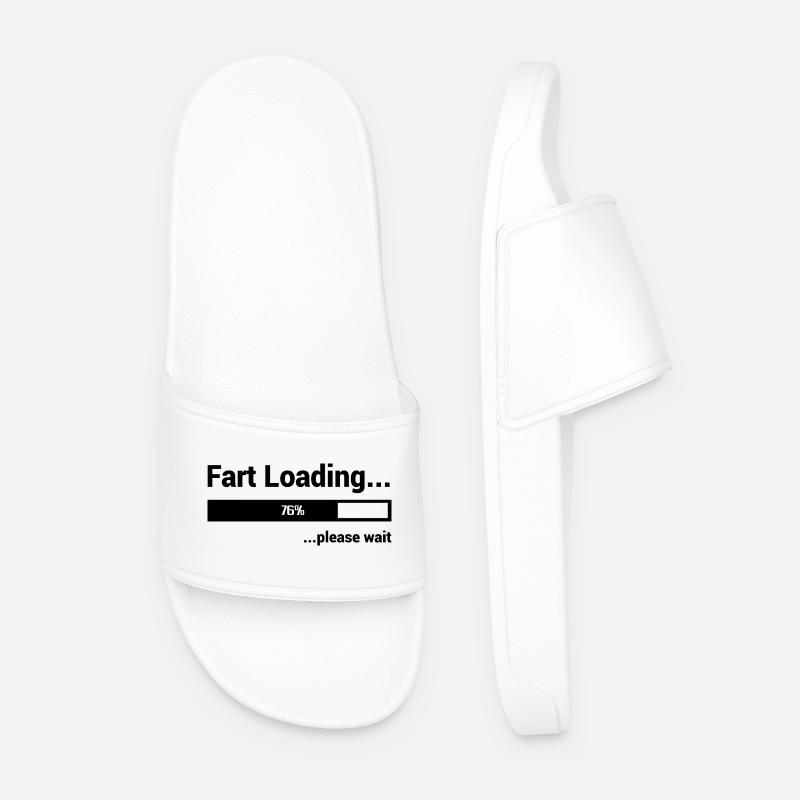 Vivid Geometric Abstract Pattern - Men’s Pool Sliders - white