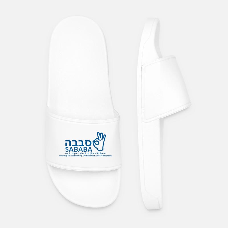 Sababa - Männer Badelatschen - Weiß