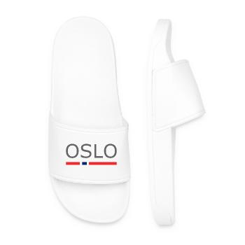 Norway Flag - Oslo - Norge - Norwegen - Men’s Pool Sliders - white - Front