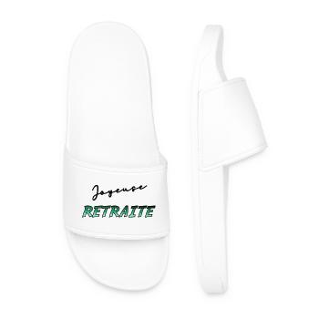 RETRAITE. RETRAITE. RETRAITEE. RETRAITE - Claquettes Homme - blanc - Devant