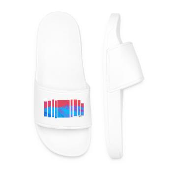 Jacaranda Mountain Heat - Men’s Pool Sliders - white - Front