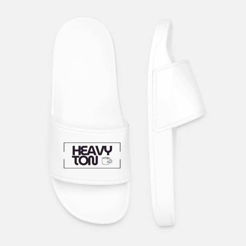 HeavyTon - Männer Badelatschen - Weiß