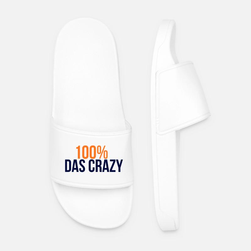 GIUDAN Jugendwort 25 Collection - 100% das Crazy - Männer Badelatschen - Weiß