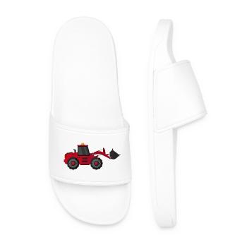 Excavator - Men’s Pool Sliders - white - Front