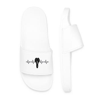 Vélo Selle Selle VTT ECG en descente - Claquettes Homme - blanc - Devant