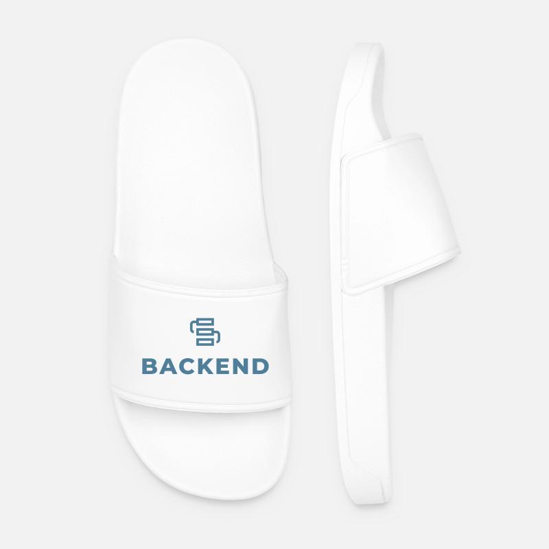 Backend-Verknüpfung Logo - Männer Badelatschen - Weiß