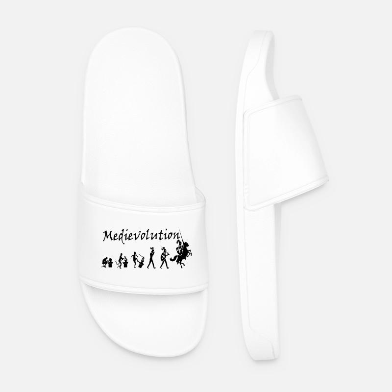 Medievolution – L’évolution médiévale - Claquettes Homme - blanc