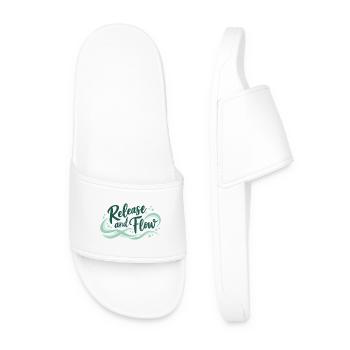 Release and Flow Loslassen und Energiefluss - Men’s Pool Sliders - white - Front