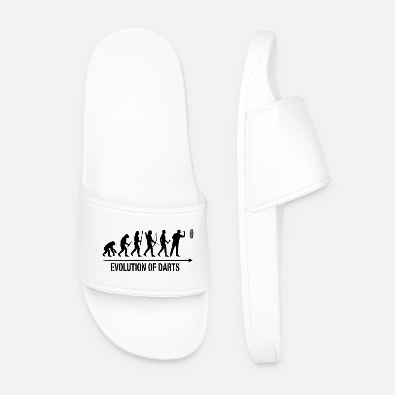 Darts Evolution Hoodie, Socken, Tasse, Top - Männer Badelatschen - Weiß