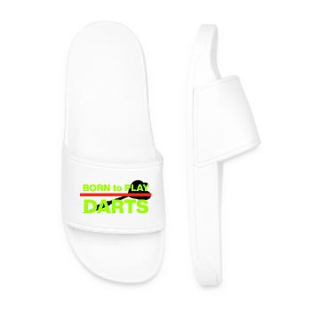 Made for Darts , Neon Edition, Onehundreteighty - Men’s Pool Sliders - white - Front