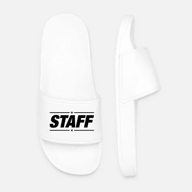 Staff - Männer Badelatschen - Weiß