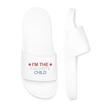 Enfant préféré Drôle Je suis l’enfant préféré - Claquettes Homme - blanc - Devant