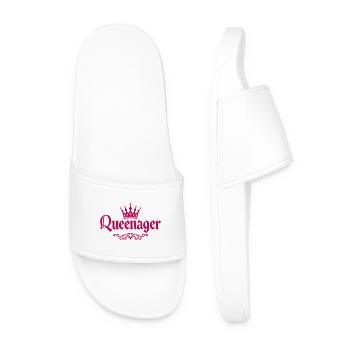 Queenager Krone für stolze junggebliebene Frauen - Claquettes Homme - blanc - Devant