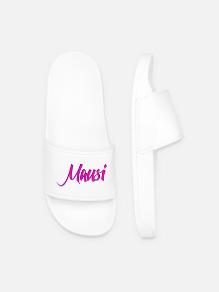 Mausi_Spruch - Men’s Pool Sliders - white